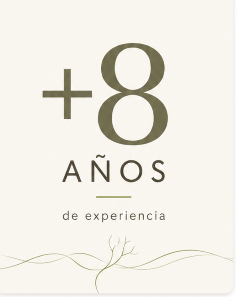 Más de 8 años de experiencia